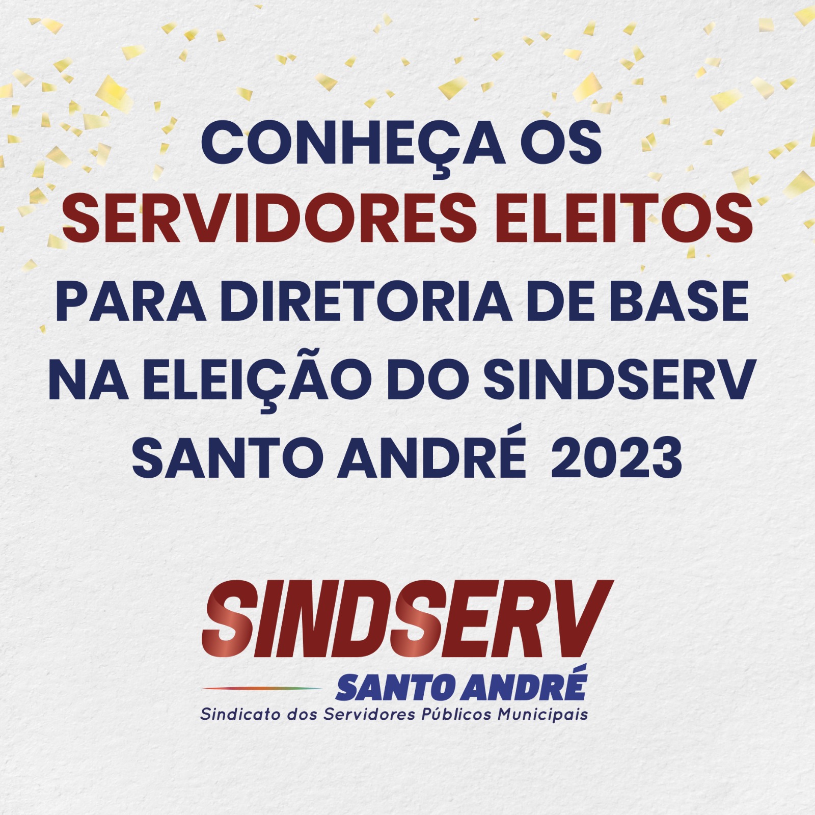 Imagem de  Conheça os servidores eleitos para Diretoria de base do Sindserv Santo André 2023