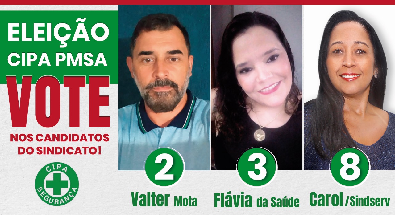 Imagem de Vote nos candidatos do Sindserv Santo André na eleição da CIPA