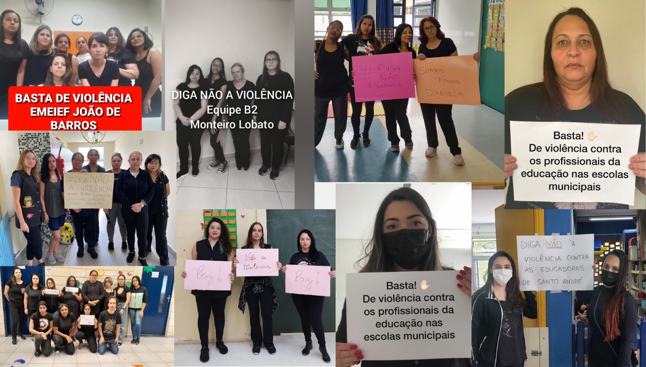 Imagem de Sindserv e Educadores de Santo André divulgam campanha de combate à  violência nas escolas

