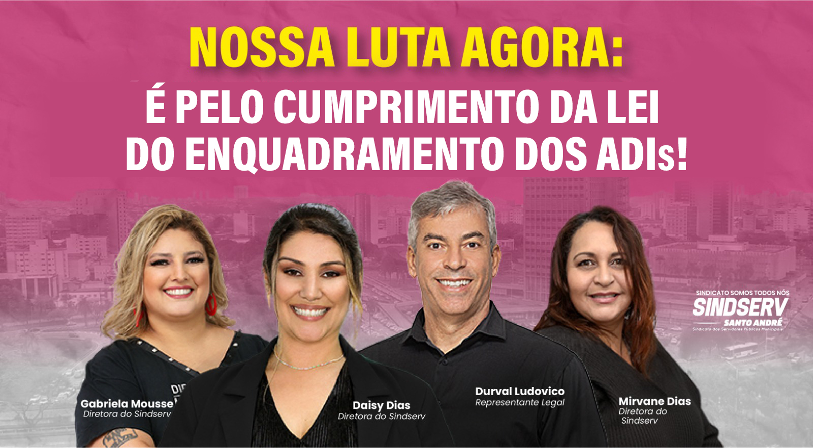 Imagem de Nossa luta agora é pelo cumprimento da lei do enquadramento dos ADIs !