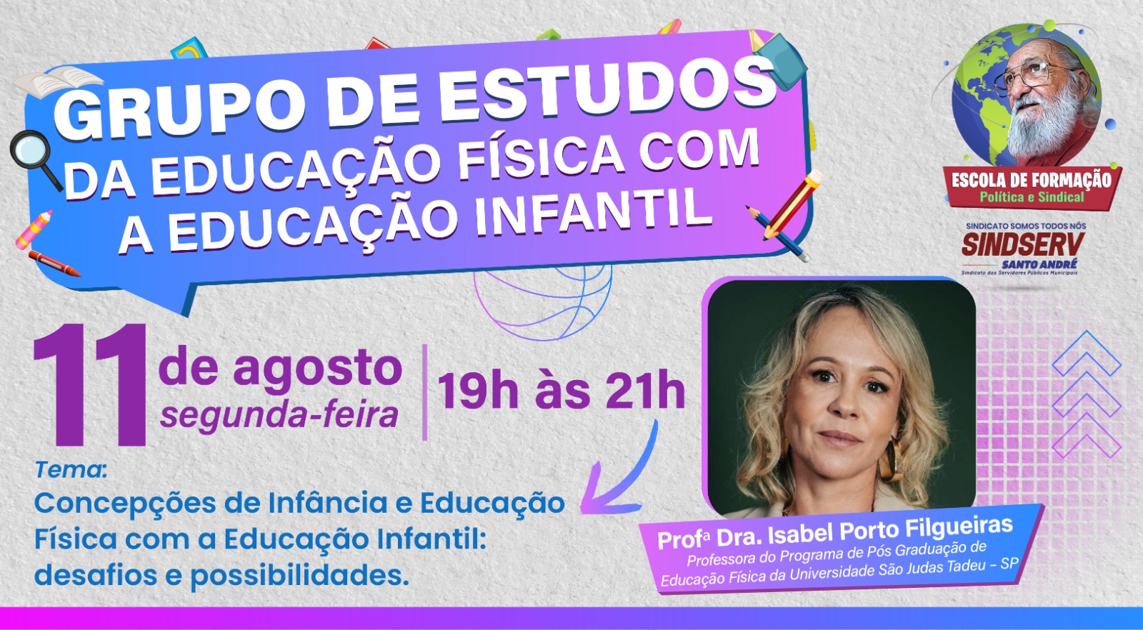 Imagem de Escola de Formação Paulo Freire do Sindserv promove encontro de Grupo de Estudos com Professores de Educação Física