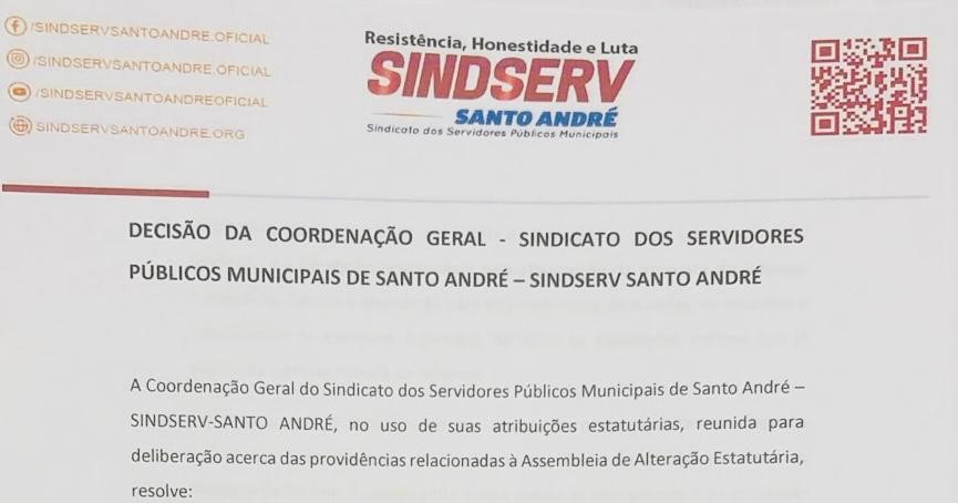 Imagem de Coordenação informa nova data da assembleia de alteração estatutária