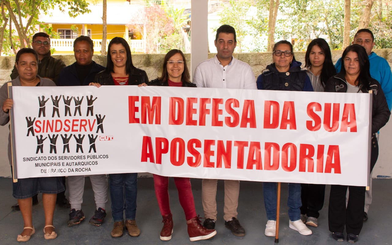 Imagem de Sindserv Santo André se reúne com municipais de Franco da Rocha e debate retrocessos da Reforma da Previdência 