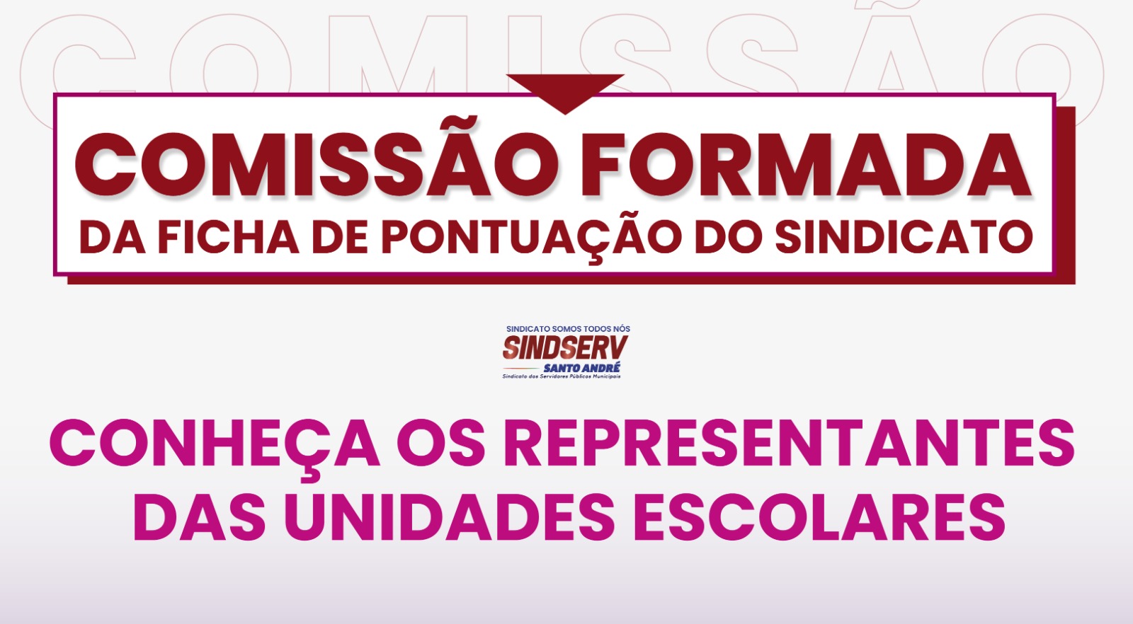 Imagem de Confira os representantes da Comissão da Ficha de Pontuação