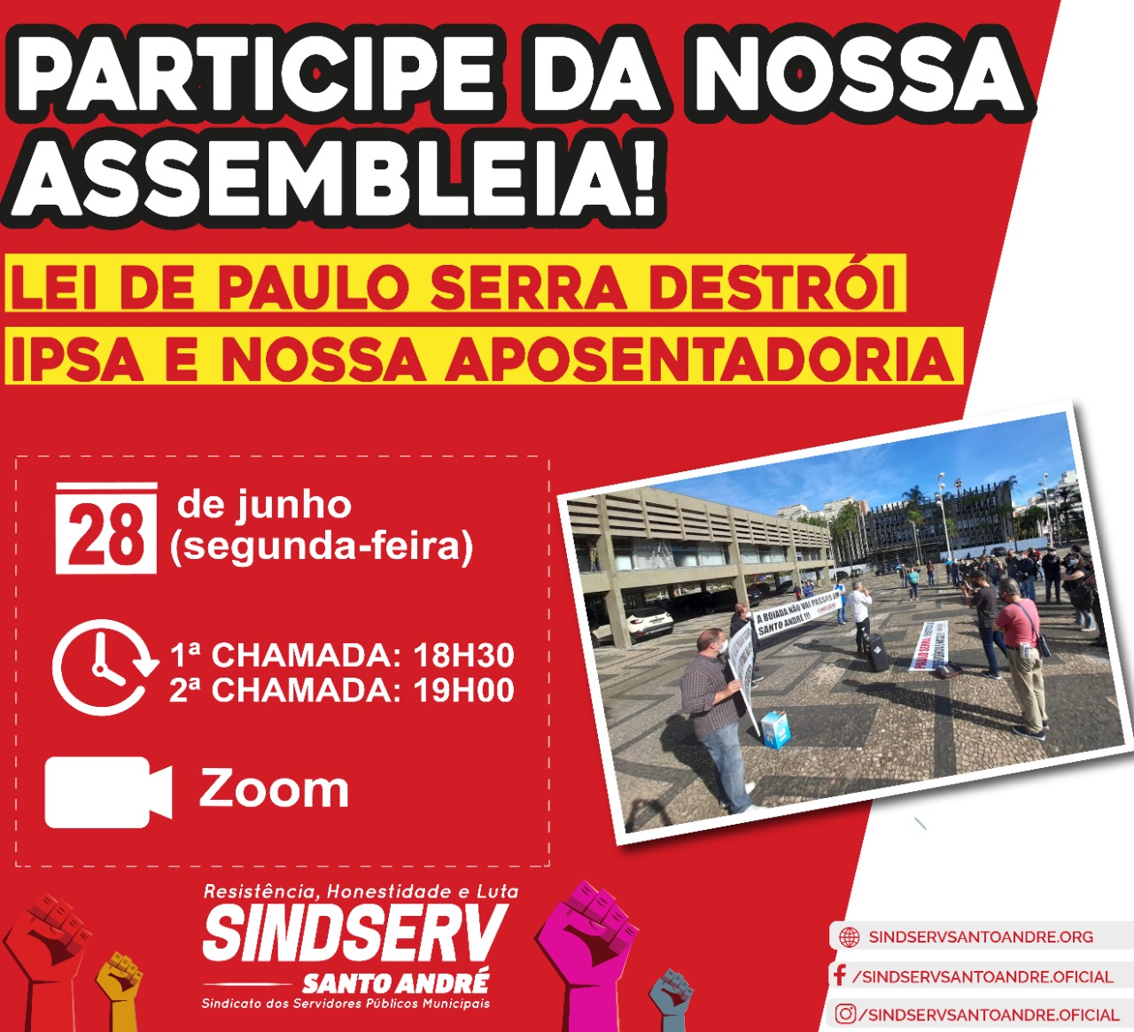 Imagem de Sindicato convoca Assembleia urgente para debater a Reforma da Previdência de Paulo Serra