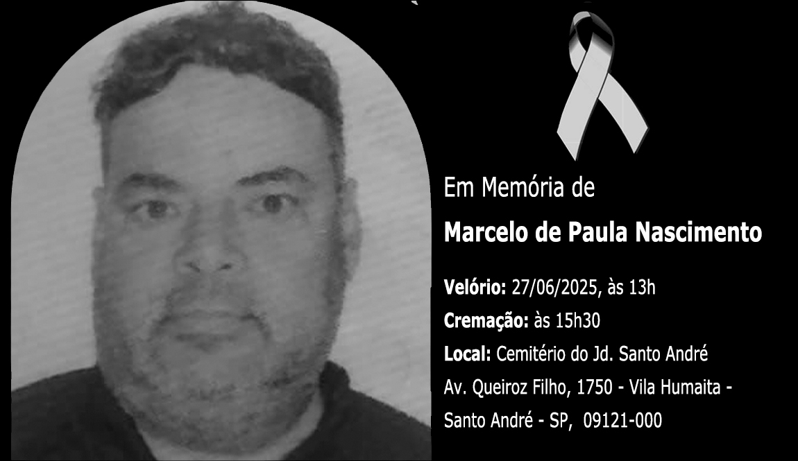 Imagem de Sindserv Santo André lamenta o falecimento do servidor Marcelo de Paula Nascimento