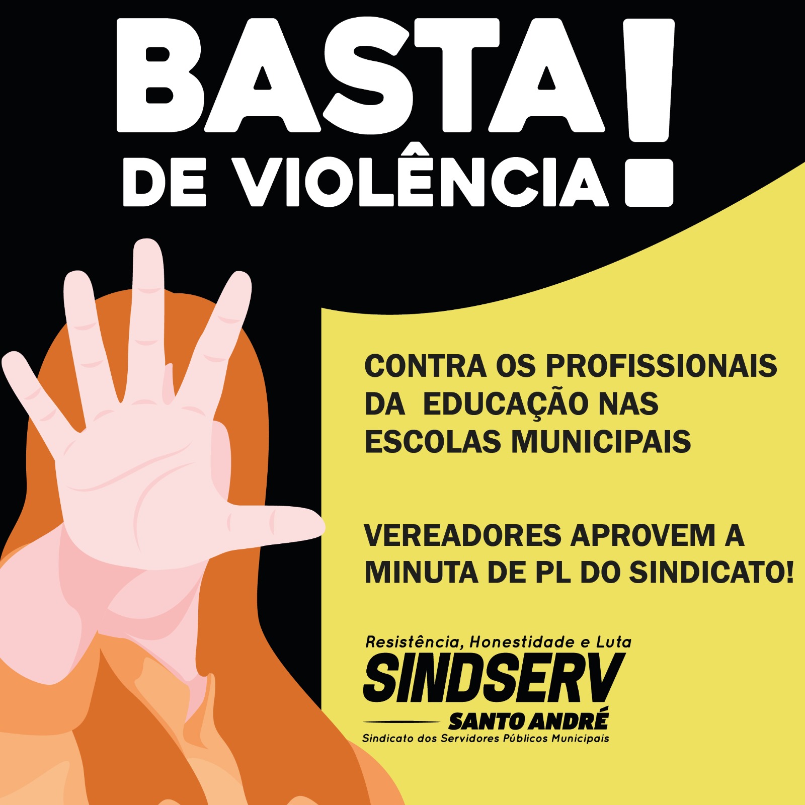Imagem de Participe da Campanha: “Vereadores aprovem PL de combate à violência nas escolas do Sindserv Santo André”
