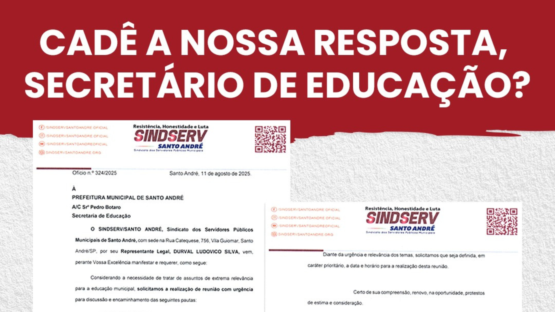 Imagem de Sindserv cobra do Secretário de Educação respostas concretas das pautas das Comissões da rede 