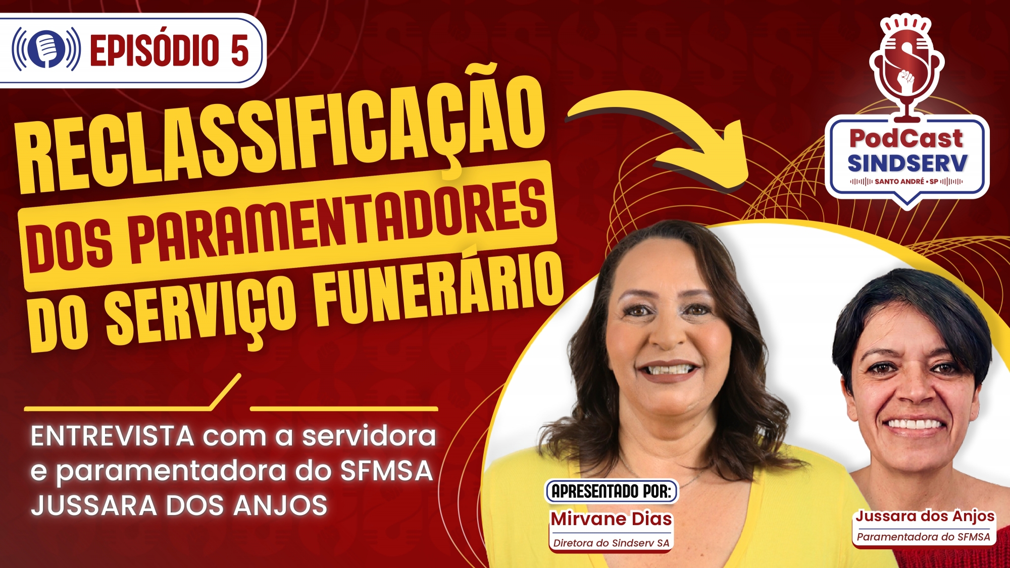 Imagem de Está no ar o quinto episódio do Podcast do Sindserv Santo André