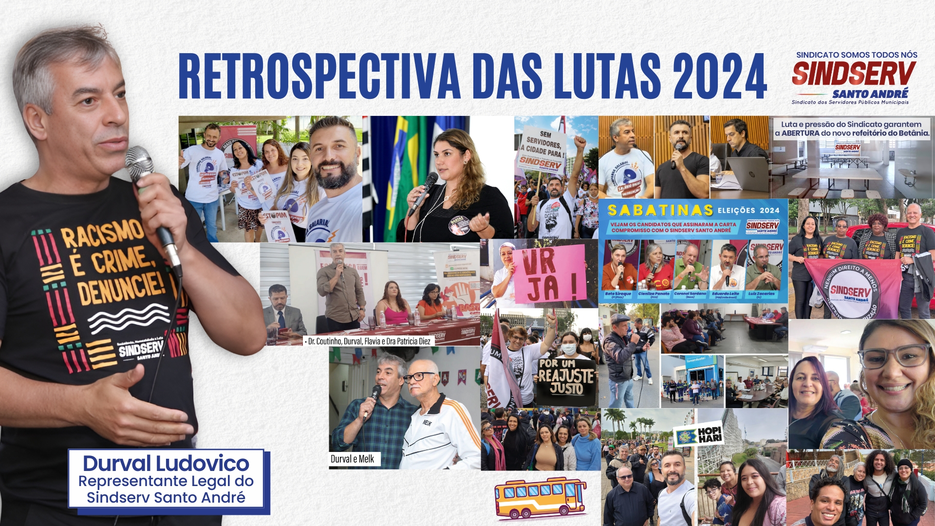 Imagem de Balanço das lutas: Retrospectiva do Sindserv Santo André 2024