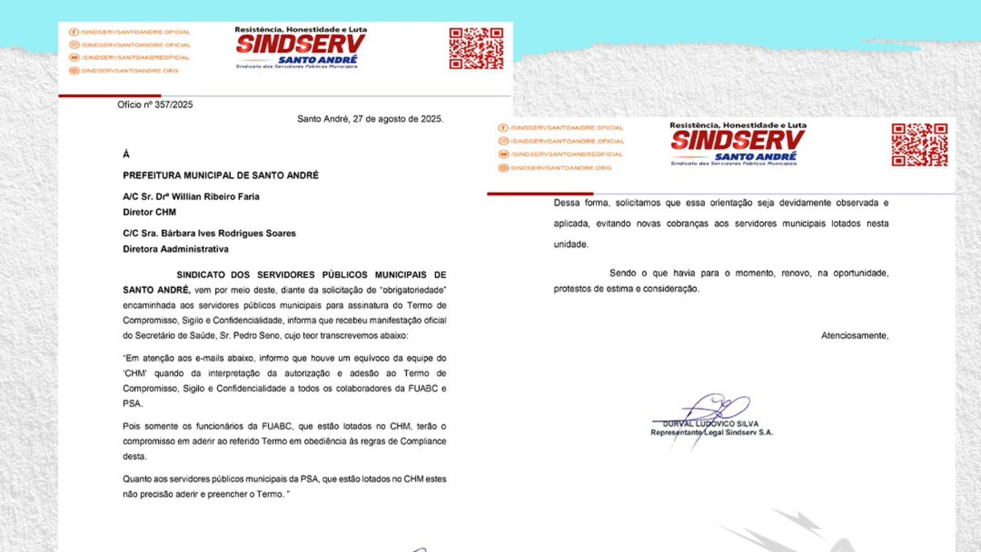 Imagem de Servidores do CHM da PSA não assinarão termo de confidencialidade