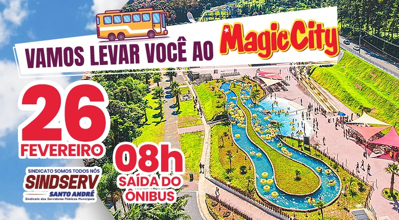 Imagem de 26 de fevereiro: Sindserv Santo André vai levar associados para o Magic City